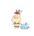 うさぎリアクションスタンプ（個別スタンプ：12）