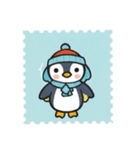 ぺんぽこ（飛びたいペンギン）（個別スタンプ：1）