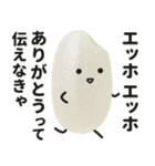 エッホエッホ！おこめちゃん♡（個別スタンプ：1）