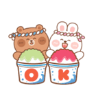 カナ＆カキ : 雨と夏 2（個別スタンプ：1）
