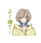深夜★クールな女子の筋トレ報告（個別スタンプ：27）