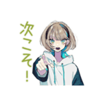深夜★クールな女子の筋トレ報告（個別スタンプ：29）
