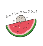 夏のもぐら人間（個別スタンプ：3）