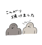 夏のもぐら人間（個別スタンプ：27）