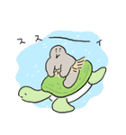 夏のもぐら人間（個別スタンプ：33）