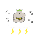 夏のもぐら人間（個別スタンプ：36）
