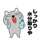 【夏】ネコ三兄弟二郎29（個別スタンプ：6）