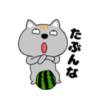 【夏】ネコ三兄弟二郎29（個別スタンプ：39）