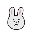 いろんなかおのうさぎさん。（個別スタンプ：2）