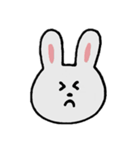 いろんなかおのうさぎさん。（個別スタンプ：5）