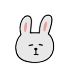 いろんなかおのうさぎさん。（個別スタンプ：6）