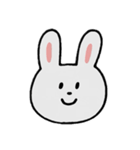 いろんなかおのうさぎさん。（個別スタンプ：7）