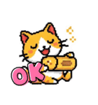 ドット絵猫LINEスタンプ（個別スタンプ：1）