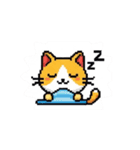 ドット絵猫LINEスタンプ（個別スタンプ：10）