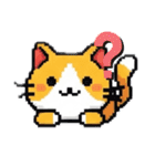 ドット絵猫LINEスタンプ（個別スタンプ：16）