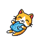 ドット絵猫LINEスタンプ（個別スタンプ：32）