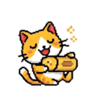 ドット絵猫LINEスタンプ（個別スタンプ：33）