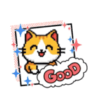 ドット絵猫LINEスタンプ（個別スタンプ：36）
