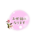 夏咲く花＊挨拶スタンプ（個別スタンプ：5）