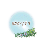 夏咲く花＊挨拶スタンプ（個別スタンプ：14）