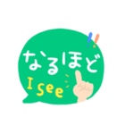 【一言返信に使えるpopで可愛いスタンプ】（個別スタンプ：15）