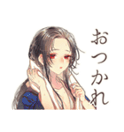 SNS疲れな花魁インフルエンサー（個別スタンプ：34）