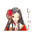 SNS疲れな花魁インフルエンサー（個別スタンプ：40）