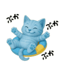 推し猫【青】..（個別スタンプ：33）