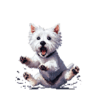 無言でウェストハイランドホワイトテリア（個別スタンプ：17）