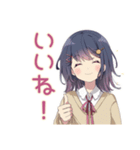 ふんわり女子中学生の日常（個別スタンプ：16）