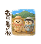ゆるふわシマエナガとペンギンの夏（個別スタンプ：26）
