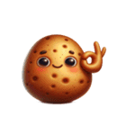 ポテトくん今日は話したくない（個別スタンプ：16）