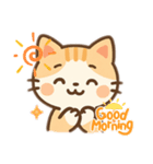 キュートな猫イラストのスタンプ（個別スタンプ：5）