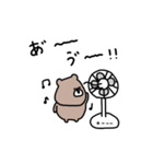 優しいお色のクマ。夏に使いたい言葉。（個別スタンプ：15）