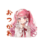 ラブリーな女の子のありがとう♡（個別スタンプ：3）