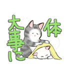 中高年ねこ でか文字版（個別スタンプ：35）