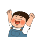 三つ編みのぽっちゃりした女の子 V.2（個別スタンプ：1）
