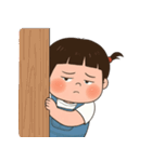 三つ編みのぽっちゃりした女の子 V.2（個別スタンプ：18）