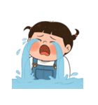 三つ編みのぽっちゃりした女の子 V.2（個別スタンプ：20）