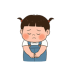 三つ編みのぽっちゃりした女の子 V.2（個別スタンプ：25）