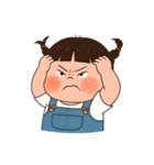 三つ編みのぽっちゃりした女の子 V.2（個別スタンプ：31）