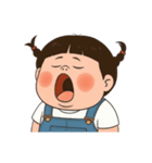 三つ編みのぽっちゃりした女の子 V.2（個別スタンプ：39）