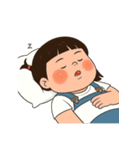 三つ編みのぽっちゃりした女の子 V.2（個別スタンプ：40）
