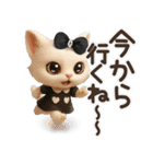 毎日ずっ〜と使える★愛猫のご挨拶【3D】（個別スタンプ：23）