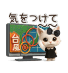 毎日ずっ〜と使える★愛猫のご挨拶【3D】（個別スタンプ：24）