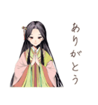 小町さんの雅な推し活応援（個別スタンプ：3）