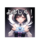 マジシャンファッション女子（個別スタンプ：1）