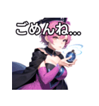 マジシャンファッション女子（個別スタンプ：4）