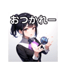 マジシャンファッション女子（個別スタンプ：35）