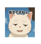 恋愛に幸運をもたらしたい白猫（個別スタンプ：8）